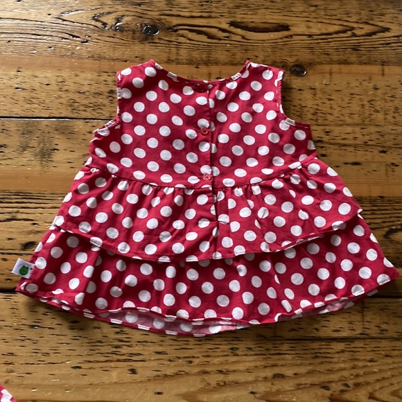 Sara Lynn Togs Alabama Fans polka dots ruffle shirt with capris size 4t - Picture 3 of 10